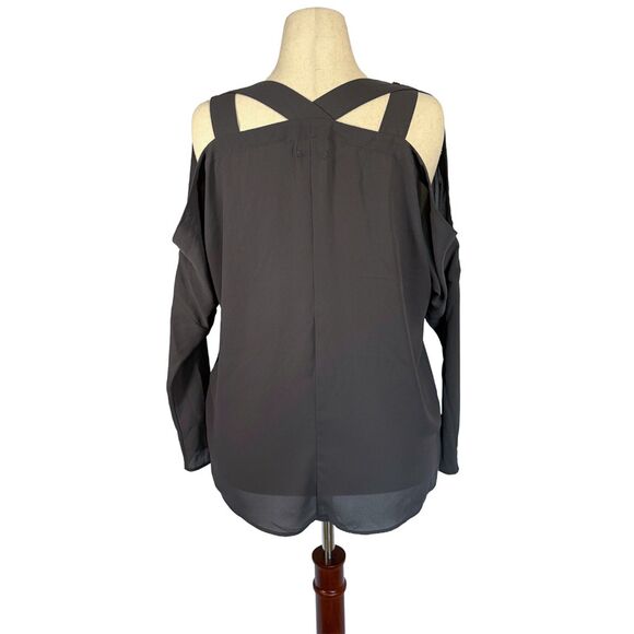 Juicy Couture Cross Back Blouse | Embellished Size M - Picture 8 of 9